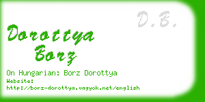 dorottya borz business card